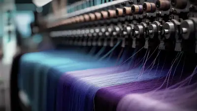 Maquinaria textil industrial en funcionamiento, representando producción bajo el régimen de Maquila en Paraguay.