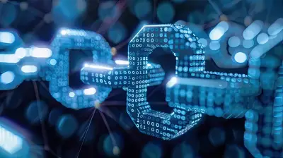 Cadena digital sobre un fondo tecnológico, representando tokenización y activos basados en blockchain.